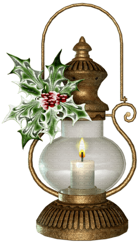 Christmas.Lantern.Gold.Green.Red - δωρεάν png