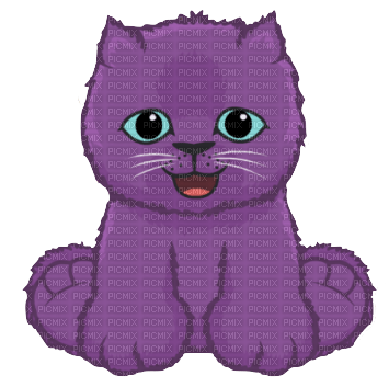 Webkinz Purple Persian Kitten - Free PNG