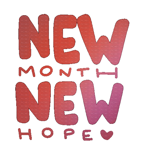 New Month, New Hope - Animovaný GIF zadarmo