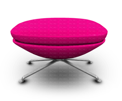 Kaz_Creations Furniture Stool Pink Ottoman - PNG gratuit
