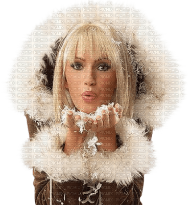 winter hiver woman femme frau beauty - PNG gratuit