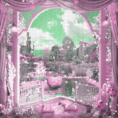 dolceluna animated spring background garden - Δωρεάν κινούμενο GIF