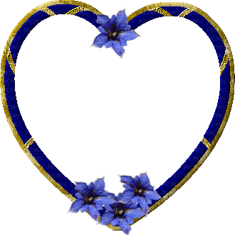 Valentine's.Cadre.Frame.Blue.Victoriabea - Darmowy animowany GIF