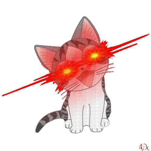 chi evil red glowing eyes - Free animated GIF