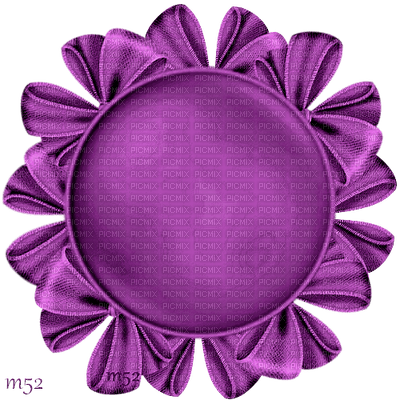 purple-circle with bow-deco-minou52 - 免费PNG