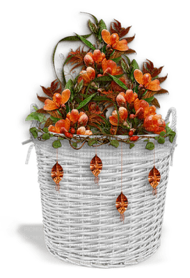 Kaz_Creations Orange Scrap Deco Flowers - png gratis