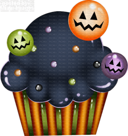 Halloween Cupcake - бесплатно png