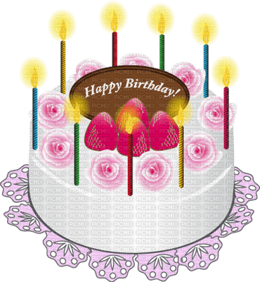 Kaz_Creations Birthday Cake - Free PNG