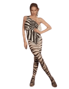 Femme mode tigre 2 - PNG gratuit
