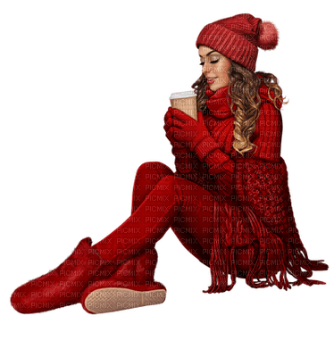Kaz_Creations Woman Femme Colours Colour-Girls Winter - gratis png