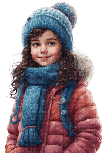 loly33 enfant hiver - PNG gratuit