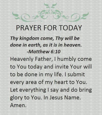 Prayer for Today Matt 8:10 - Free PNG