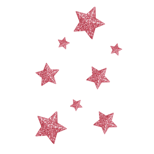 Pink stars deco - PNG gratuit