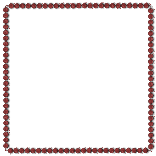 Dark Red Pearls Frame - 免费PNG