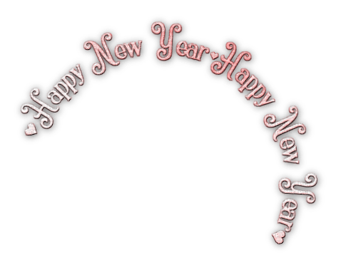 soave text new year happy pink - png gratis