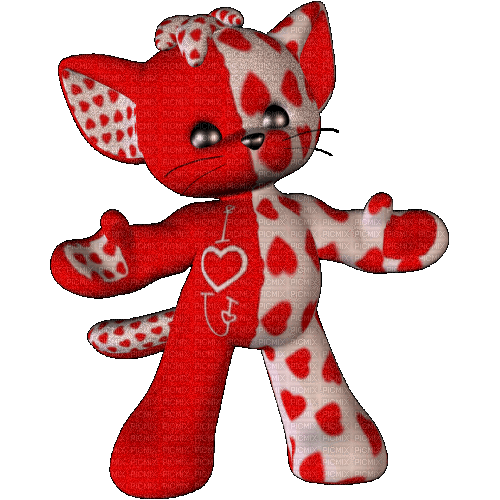 valentines day cat - Бесплатни анимирани ГИФ
