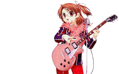 anime-guitare - png gratis