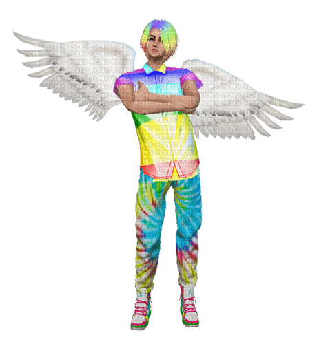 Rainbow Angel - PNG gratuit