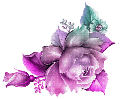 chantalmi fleur coin rose - gratis png