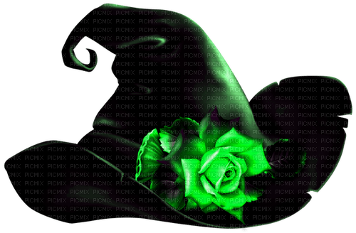 Witch.Hat.Black.Green - δωρεάν png