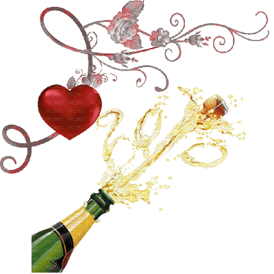 Kaz_Creations Wedding Day Champagne - PNG gratuit