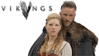 Vikings Lagertha x Ragnar - png gratis