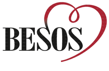 Besos Kiss Heart Red Black - Bogusia - gratis png