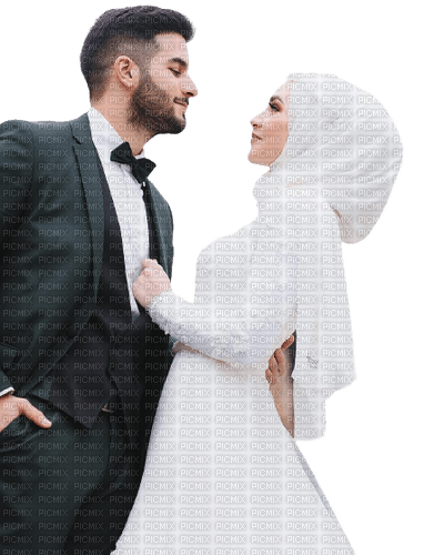 Couple Love Muslim Wedding - Bogusia - nemokama png