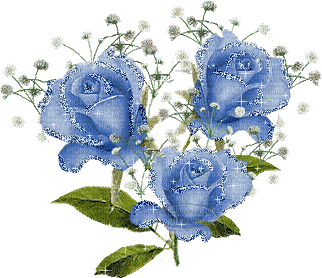 blue roses sunshine3 - GIF เคลื่อนไหวฟรี