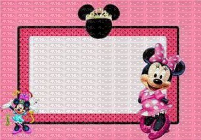 image encre color effet à pois  Minnie Disney edited by me - фрее пнг