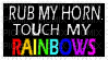 Rub My Horn, Touch My Rainbows - Безплатен анимиран GIF