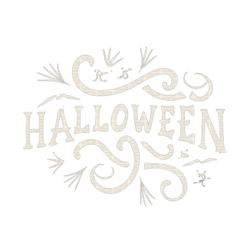 halloween text - png gratuito
