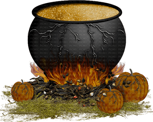 boiler witch pot kessel halloween gothic - PNG gratuit