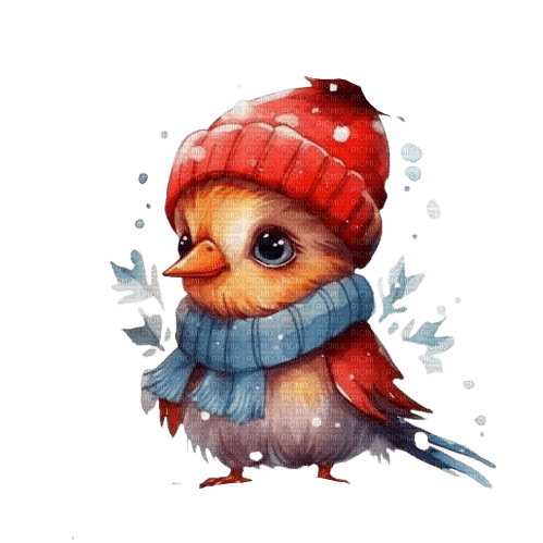 oiseau hiver - darmowe png