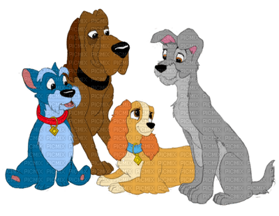 Kaz_Creations Cartoons Cartoon Lady and the Tramp - Free PNG