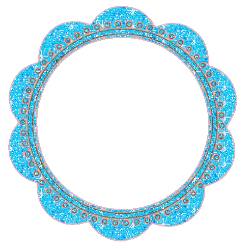turquoise frame - GIF animado gratis