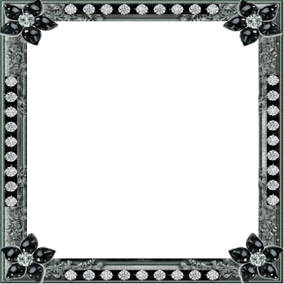 frame cadre rahmen  deco tube black - Free animated GIF