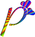 Kaz_Creations Alphabets Colours Letter  P - Darmowy animowany GIF