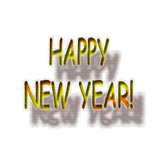 new year  silvester   text la veille du nouvel an Noche Vieja канун Нового года tube animated animation gif anime glitter gold - Gratis geanimeerde GIF