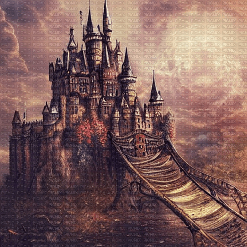 kikkapink background steampunk castle - 無料png