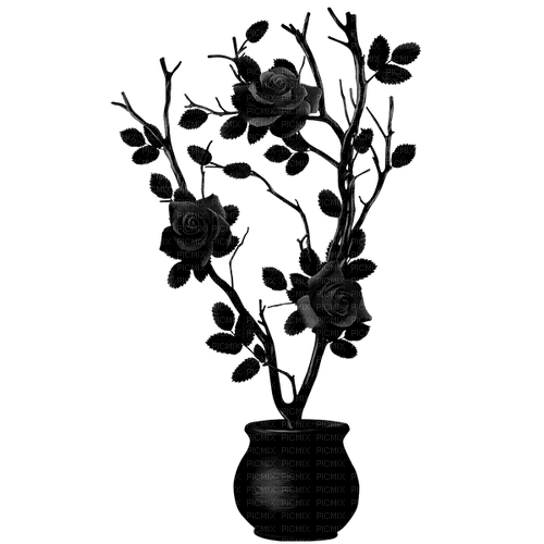 Gothic.Roses.Black - PNG gratuit