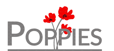 Poppies.text.Victoriabea - 免费PNG