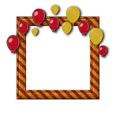 Small Red/Yellow Frame - безплатен png