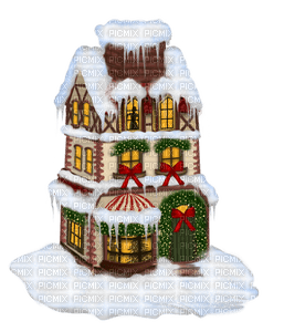 Kaz_Creations  Christmas Deco House - 無料png