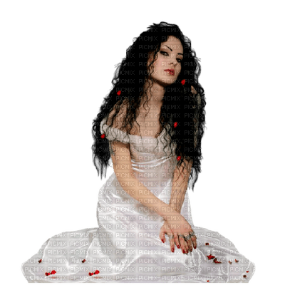 woman in white by nataliplus - png ฟรี