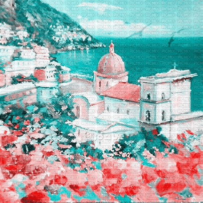 soave background animated  vintage pink teal - Kostenlose animierte GIFs