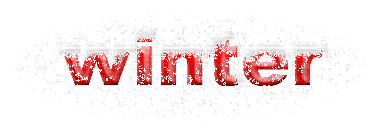 soave text winter red - png gratis