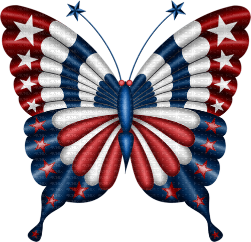 Patriotic.4th OfJuly.Scrap.Red.White.Blue - png grátis