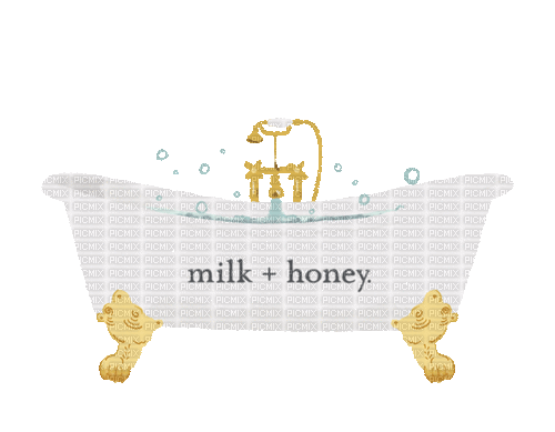 Milk & Honey Bath - GIF animé gratuit