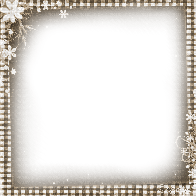 soave frame christmas winter vintage paper flowers - zadarmo png